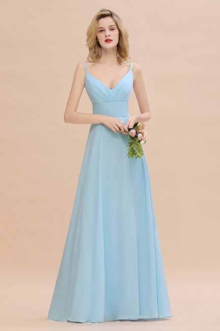 Brautjungfernkleider Blau | Chiffon Kleider Für Brautjungfern