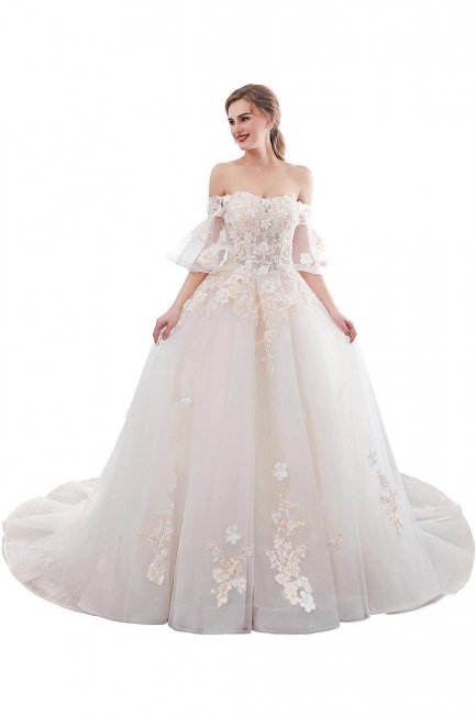 Hochzeitskleider Prinzessin Luxus | Brautkleider mit Ärmel