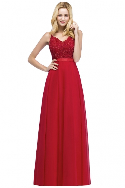 Elegante Abendkleider Lang Rot | Abendmoden Online