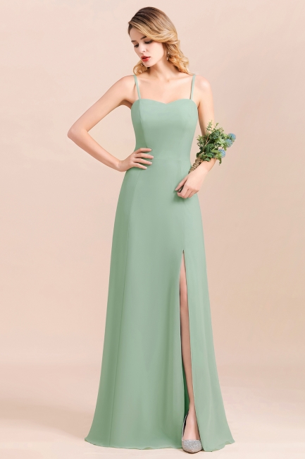 Brautjungfernkleider Mint | Chiffon Kleider Abendkleider Online