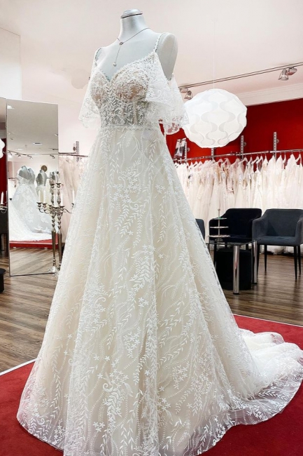 Beliebte Hochzeitskleider A Linie | Brautkleider mit Spitze