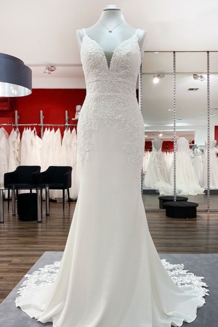 Elegante Brautkleider Mit Spitze | Hochzeitskleider Meerjungfrau