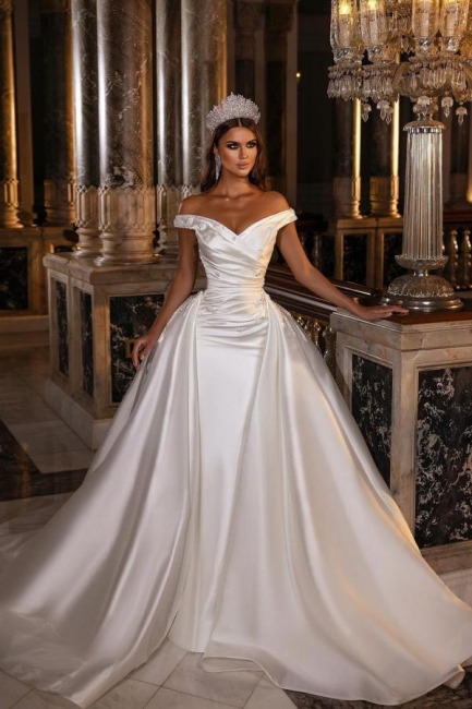 Satin Hochzeitskleider A Linie | Brautkleider Online Kaufen