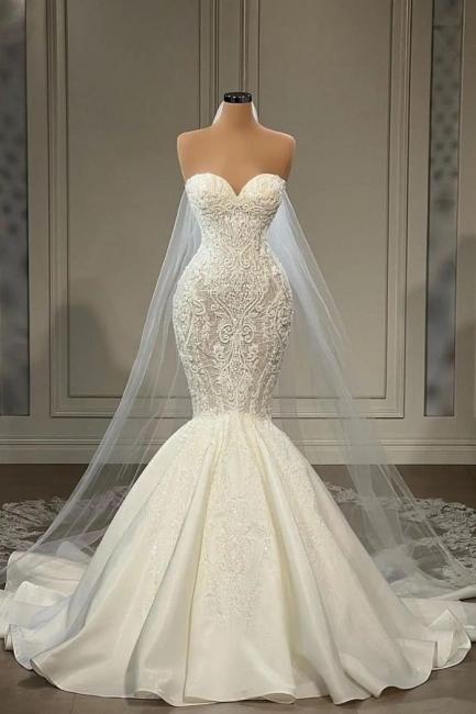 Wunderschöne Brautkleider Meerjungfrau | Hochzeitskleider mit Spitze