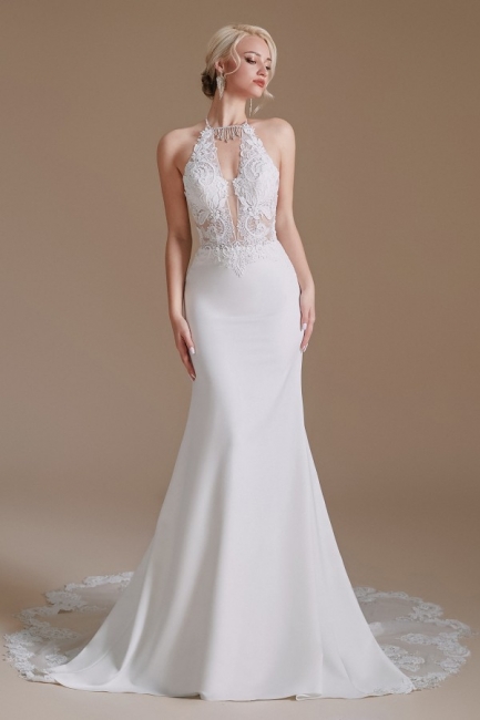 Prächtige Brautkleider Meerjungfrau | Hochzeitkleid mit Pattern