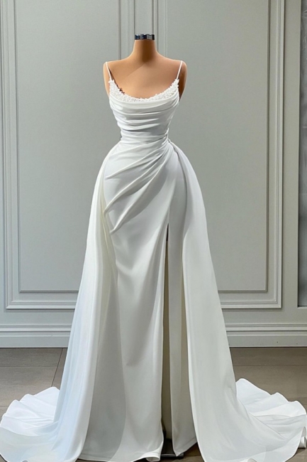 Schlichte Abendkleider Lang Weiß | Abiballkleider Online Kaufen