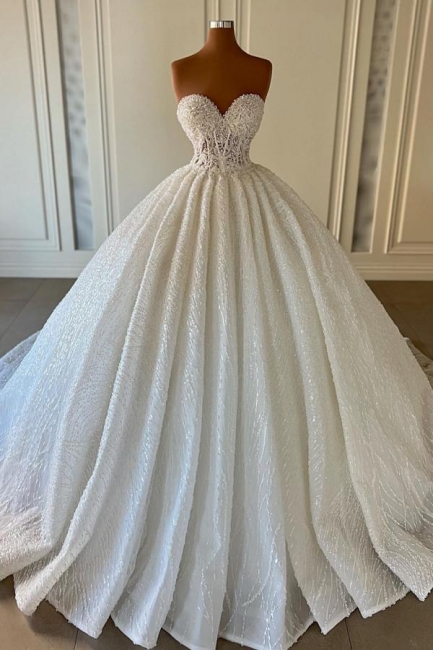 Extravangante Hochzeitskleider Prinzessin | Brautkleider Spitze