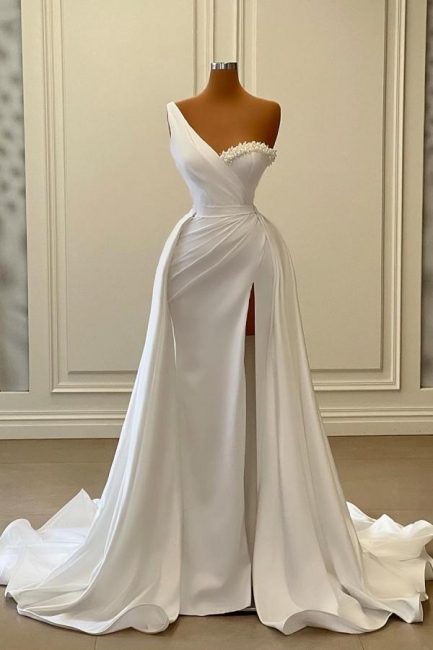 Elegante Abendkleider Lang Weiß | Abiballkleider Günstig Online