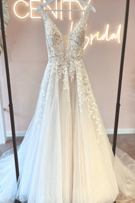 Elegante Brautkleider Sweetheart-Kragen | Hochzeitskleider Spitzer