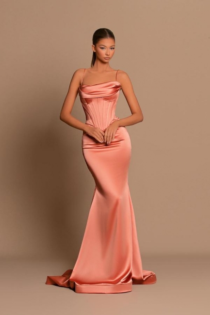 Sexy Abendkleider lang rosa | Abiballkleider mit ärmellos