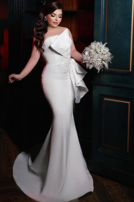 Elegante Hochzeitskleider Günstig | Schlichte Brautkleider Meerjungfrau