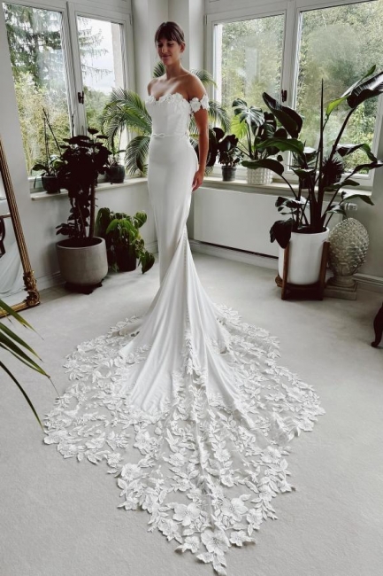 Schöne Hochzeitskleider Meerjungfrau | Brautkleider mit Spitze