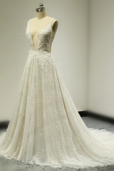 Brautkleider A Linie Spitze | Hochzeitskleid Bestellen