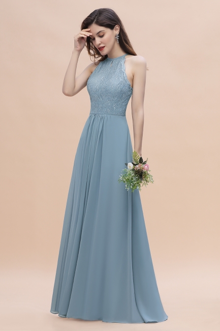 Brautjungfernkleider Lang Blau | Hochzeitspartykleider Günstig Kaufen