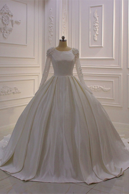 Hochzeitskleider Prinzessin Luxus | Brautkleid Lange Ärmel