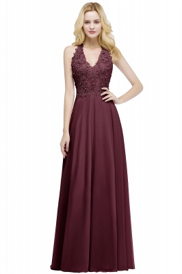 Schlichtes Abendkleid Lang Rosa | Abendmoden Online_3