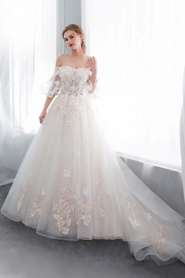 Hochzeitskleider Prinzessin Luxus | Brautkleider mit Ärmel_4