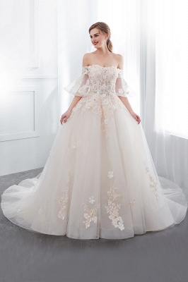Hochzeitskleider Prinzessin Luxus | Brautkleider mit Ärmel_6
