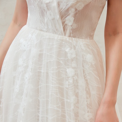 Boho Hochzeitskleid A Linie | Schlichte Brautkleider Günstig Online_18