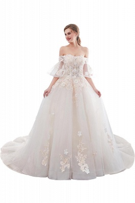 Hochzeitskleider Prinzessin Luxus | Brautkleider mit Ärmel_1