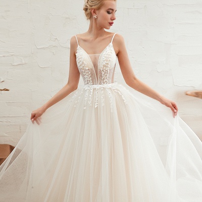 Prinzessin Umstands Hochzeitskleid | Brautkleider A Linie_20