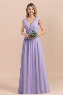 Lavender Brautjungfernkleider Chiffon | Hochzeitspartykleider Brautjungfer_1