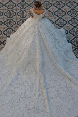 Luxus Prinzessin Brautkleider Spitze | Hochzeitskleider mit Ärmel_2