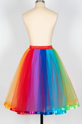 Kurzer Tüll Petticoat  für Damen | Tanzrock elastische Taille_9