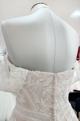 Neue Hochzeitskleider A Linie | Brautkleider mit Spitze_5