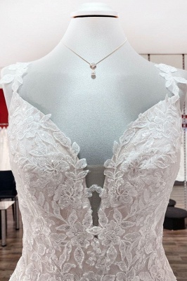 Designer Hochzeitskleider A Linie Spitze | Brautkleider Online Kaufen_4