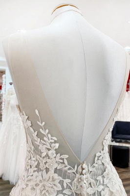 A Linie Brautkleider mit Spitze | Hochzeitskleider Boho_4