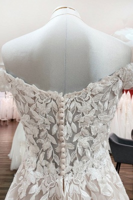 Elegante Brautkleider A Linie | Hochzeitskleider mit Spitze_6