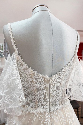 Beliebte Hochzeitskleider A Linie | Brautkleider mit Spitze_5