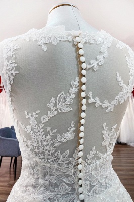 Wunderschöne Brautkleider A Linie | Hochzeitskleider Spitze Günstig_4