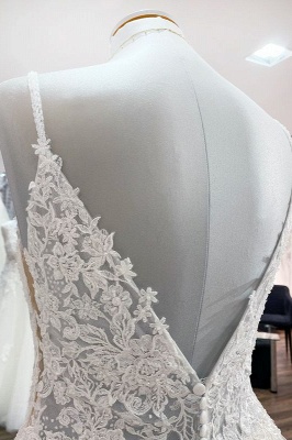 Moderne Brautkleider A Linie | Hochzeitskleider mit Spitze_6