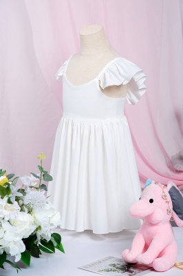 Schlichte Blumenmädchenkleider | Süßig Kinder Hochzeitskleider_7