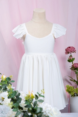 Schlichte Blumenmädchenkleider | Süßig Kinder Hochzeitskleider_4
