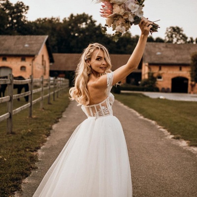 Wunderschöne Hochzeitskleider Mit Spitze | Brautkleider A Linie_8