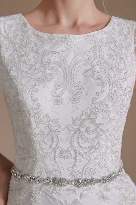 Elegante Brautkleider Lang Meerjungfrau | Hochzeitskleid mit Spitze online_9