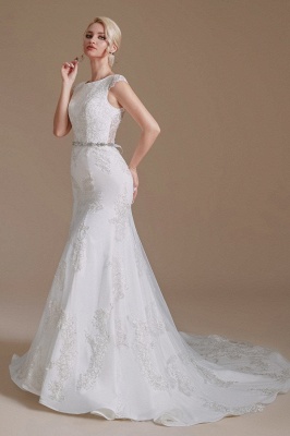 Elegante Brautkleider Lang Meerjungfrau | Hochzeitskleid mit Spitze online_4