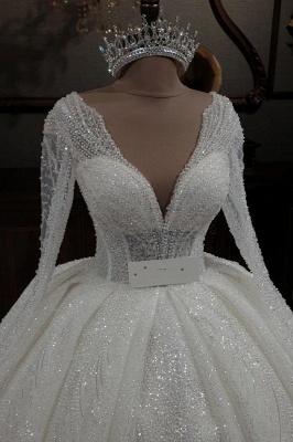 Prinzessin Hochzeitskleider mit Ärmel | Brautkleider Gelizer_4