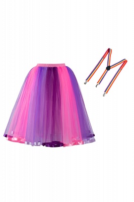 Kurzer Tüll Petticoat  für Damen | Tanzrock elastische Taille_1