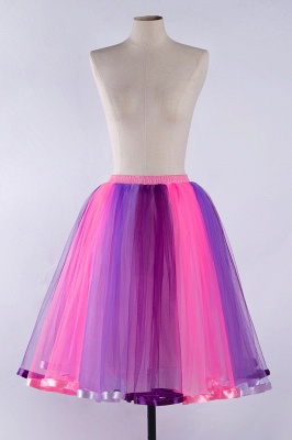 Kurzer Tüll Petticoat  für Damen | Tanzrock elastische Taille_11