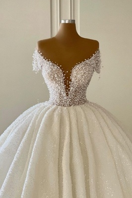 Luxus Brautkleider Prinzessin | Hochzeitskleider mit Glitzer_2