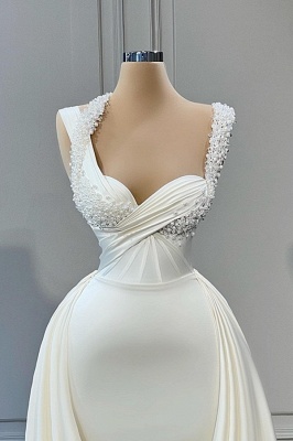 Elegante Abendkleider Lang Weiß | Abiballkleider Günstig_2