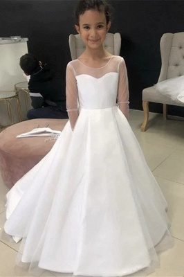 Schlichte Blumenmädchenkleider | Kinder Hochzeitskleid online
