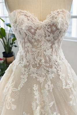 Wunderschöne Hochzeitskleider A Linie | Brautkleider mit Spitze_4