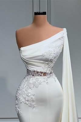 Elegante Abendkleider Lang Weiß | Günstige Abiballkleider_2