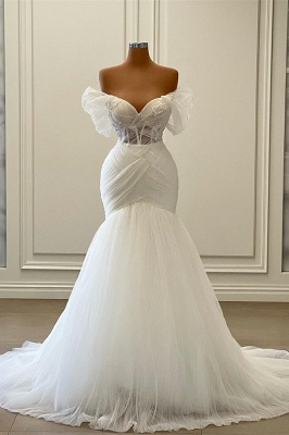 Weiße Brautkleider Meerjungfrau | Hochzeitskleider Günstig_1