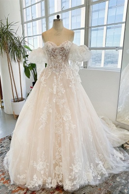 Wunderschöne Hochzeitskleider A Linie | Brautkleider mit Spitze_1